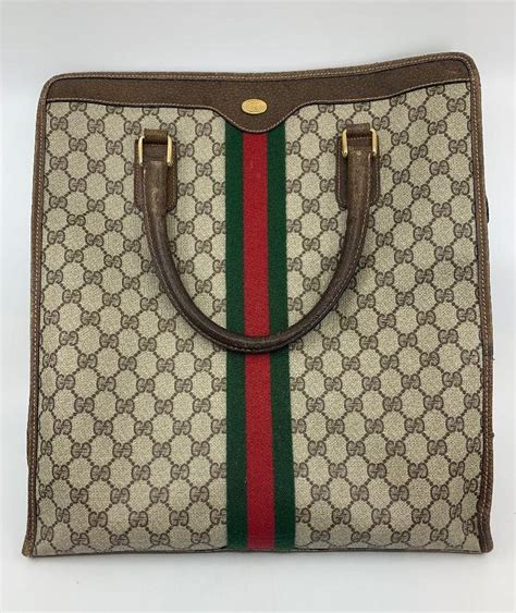 gucci leather monogram bag|vintage gucci monogram tote bag.